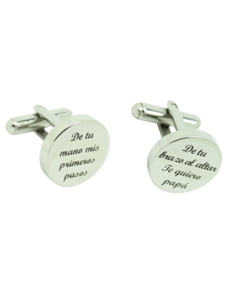 Cufflinks for a shirt personalized with from your hand, my first steps