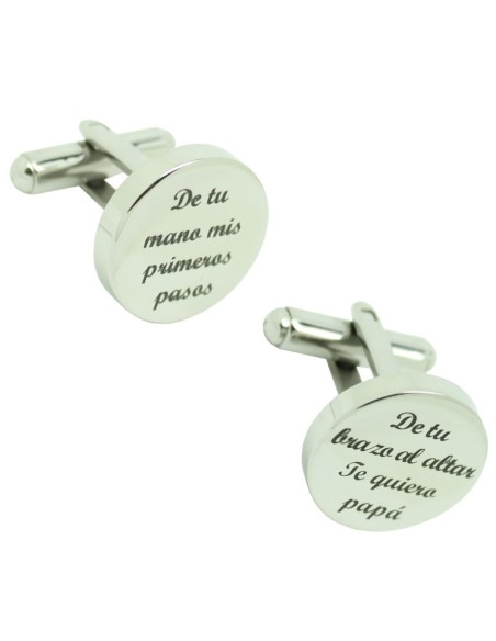 Cufflinks for a shirt personalized with from your hand, my first steps