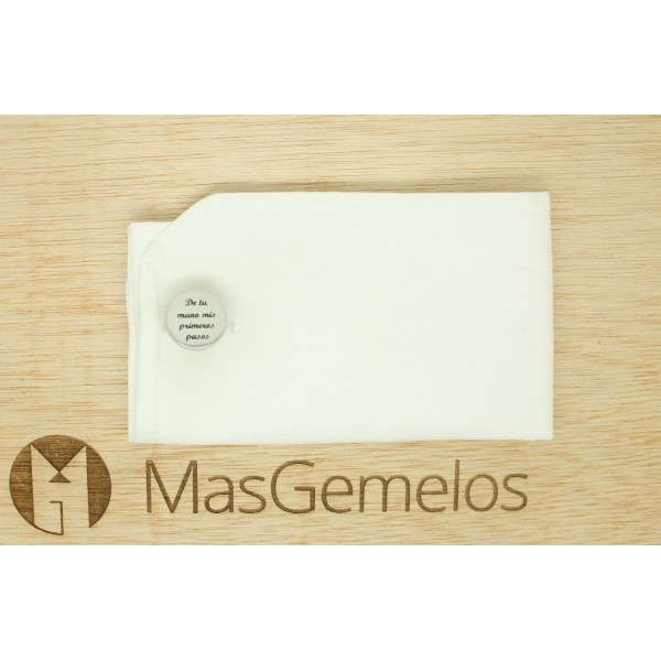 Cufflinks for a shirt personalized with from your hand, my first steps