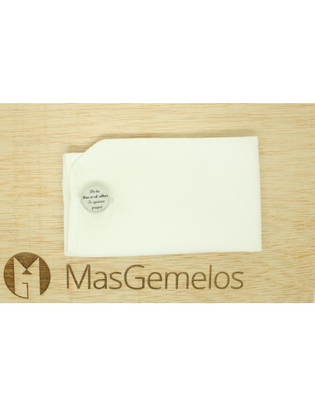 Boutons de manchette pour chemise personnalisés avec "De ta main, mes