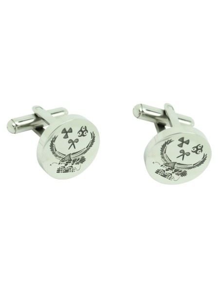 Boutons de manchette pour chemise personnalisés avec l'insigne TEDAX