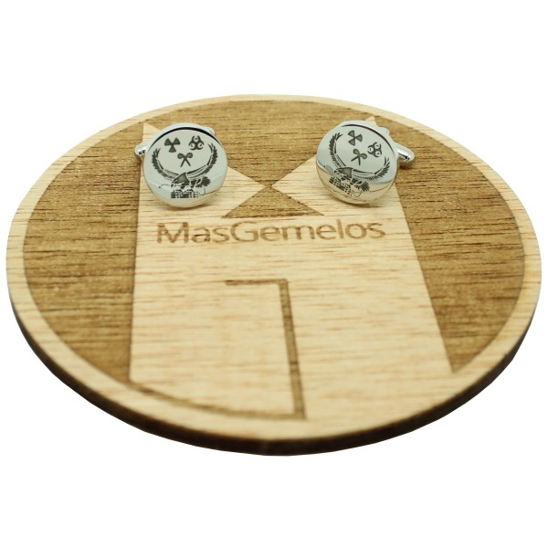 Boutons de manchette pour chemise personnalisés avec l'insigne TEDAX