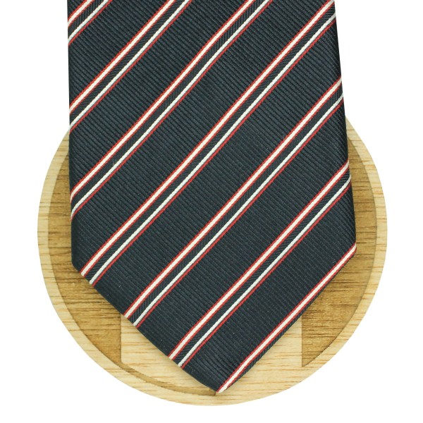 ربطة عنق هوجو بوس زرقاء بخطوط زرقاء داكنة