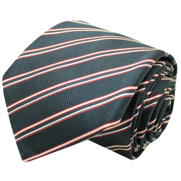 Hugo Boss blue tie with navy blue stripes - original HUGO BOSS