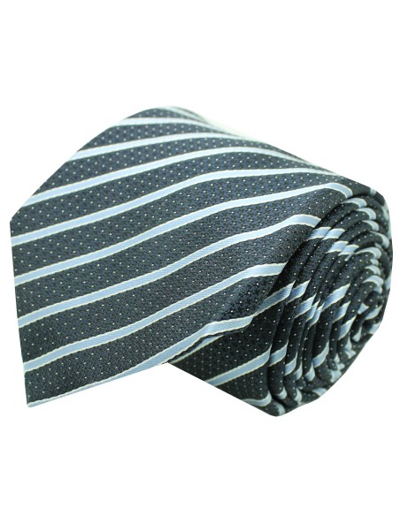 Hugo Boss navy blue tie with blue stripes - original HUGO BOSS