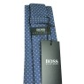 Cravate Hugo Boss bleu marine à rayures bleues - HUGO BOSS original