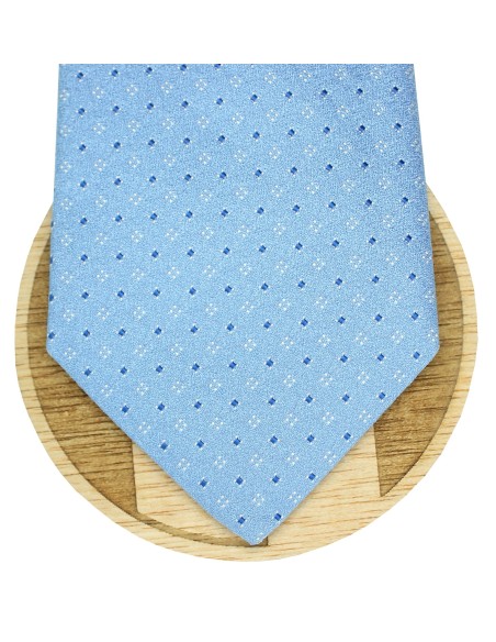 Corbata Hugo Boss azul claro puntos azules - HUGO BOSS