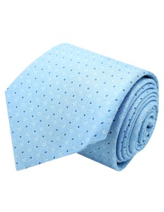 Cravatta Hugo Boss azzurro chiaro con punti blu - HUGO BOSS
