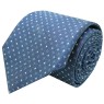 Corbata Hugo Boss azul con monogramas - HUGO BOSS