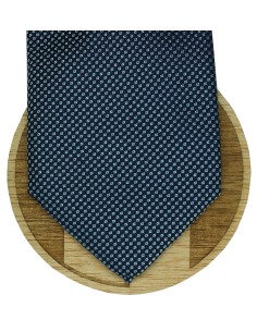 Gravata Hugo Boss azul com monograma e pontos - HUGO BOSS 2