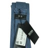 Cravatta Hugo Boss blu con monogramma e punti - HUGO BOSS
