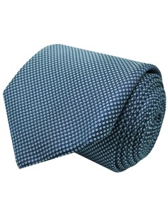 Hugo Boss blaue Krawatte mit Monogramm und Punkten - HUGO BOSS