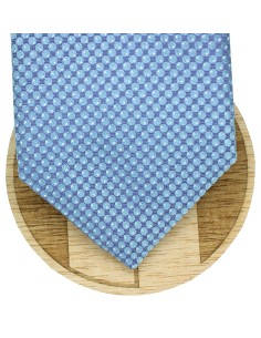 Corbata Hugo Boss azul microlunares redondos - HUGO BOSS 2