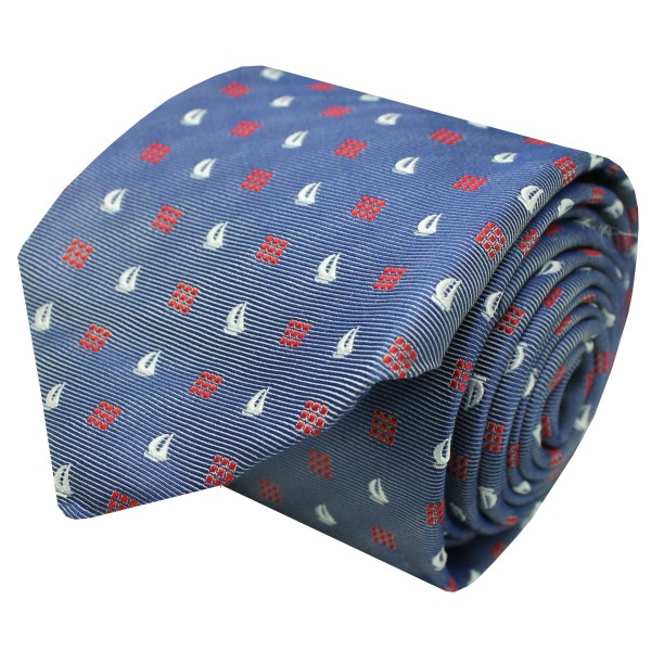 Hugo Boss tie with nautical monograms - HUGO BOSS