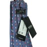 Gravata Hugo Boss azul com monogramas náuticos - HUGO BOSS