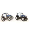 Blue Tractor Cufflinks 