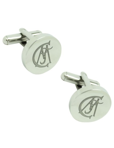 Boutons de manchette personnalisés en acier pour chemise Real Madrid