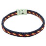 Bracciale blu marino con bandiera spagnola e chiusura