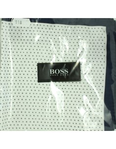 Fazzoletto Hugo Boss bianco con angolo blu e monogrammi HB - HUGO BOSS 2