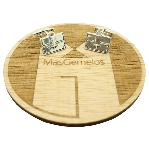 Boutons de manchette Chemise Malette exécutive Argent Sterling 925 PRE
