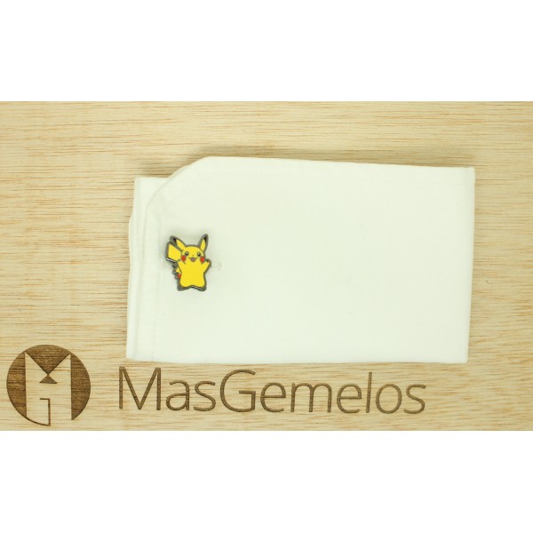Gemelos para camisa Picachu – personaje Pokémon