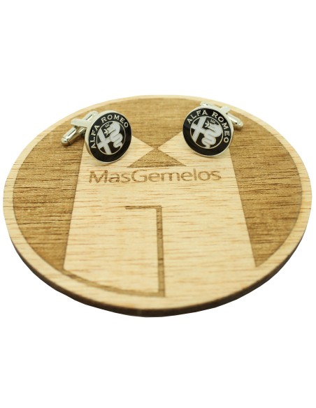 Cufflinks Alfa Romeo - black