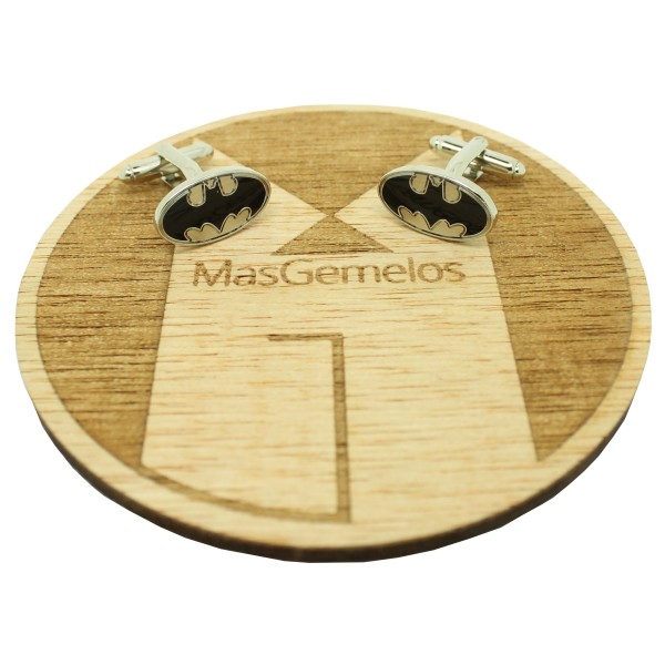 Boutons de manchette Batman en argent