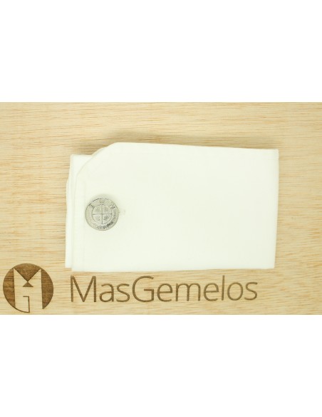 Gemelos para camisa emblema BMW plateado