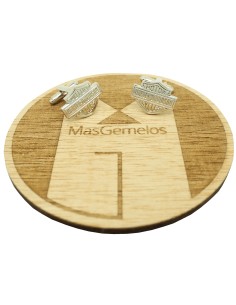 Harley Davidson silver emblem cufflinks 2