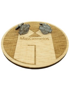 Black Harley Davidson Logo Cufflinks  2