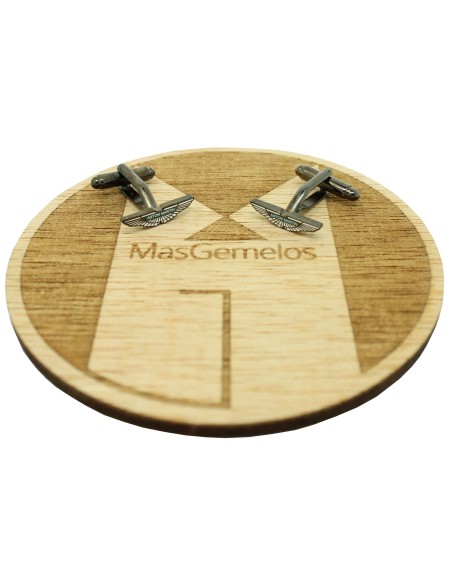 Cufflinks with Aston Martin logo