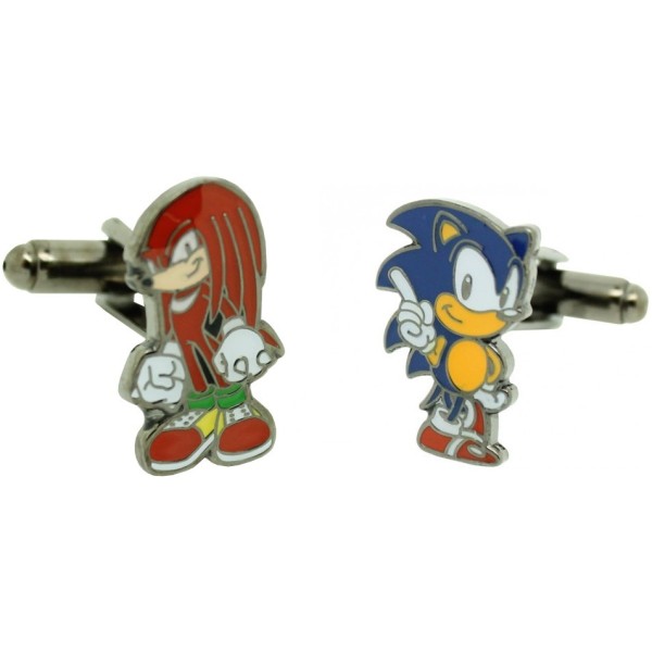 Sonic and Knuckles cufflinks