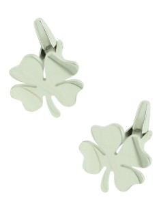 Four-Leaf Clover Cufflinks - Silver