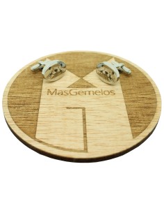 Boutons de manchette ovales en acier personnalisés avec un visage de c 2