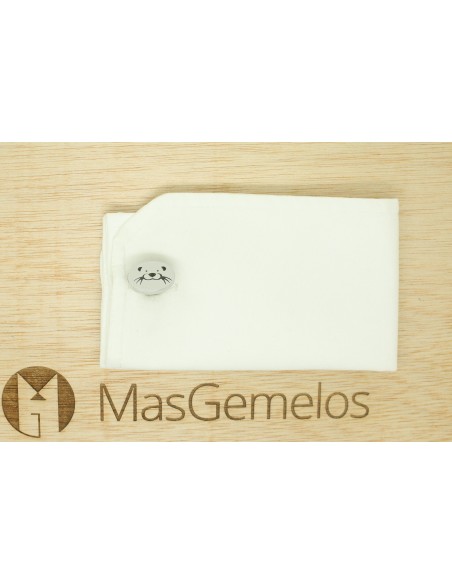 Gemelos para camisa ovalado de acero personalizados cara de Perro