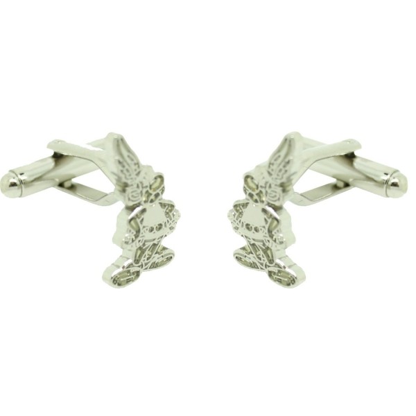 Silver Asterix cufflinks for shirt
