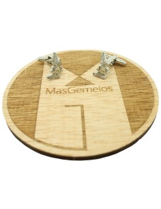 Gemelos para camisa Asterix plateado 2