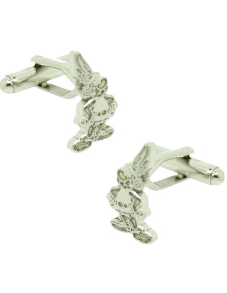 Silver Asterix cufflinks for shirt