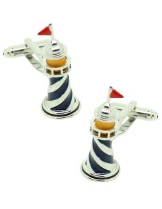 Gemelli da polso camicia Faro blu