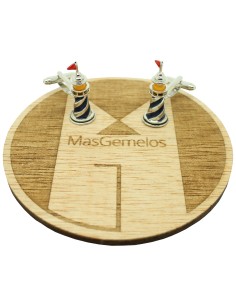 Cufflinks for shirt Faro blue 2