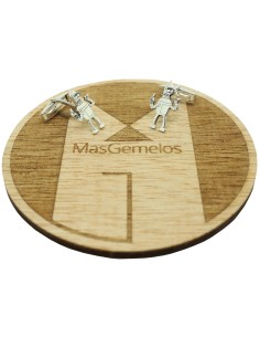 Boutons de manchette en argent 925 personnalisés avec le robot Bender 2
