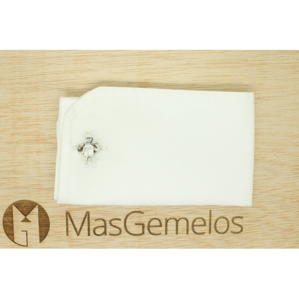 925 silver cufflinks personalized with the robot Bender Bending Rodríg