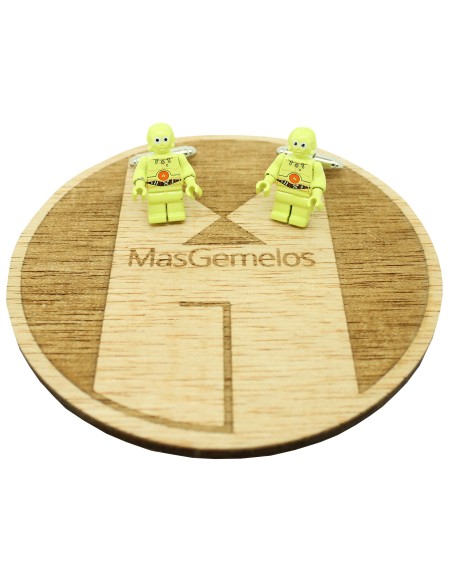 Boutons de manchette Lego C3PO de Star Wars