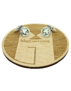 Manschettenknöpfe aus Sterlingsilber Real Racing Club Racing Santander 2