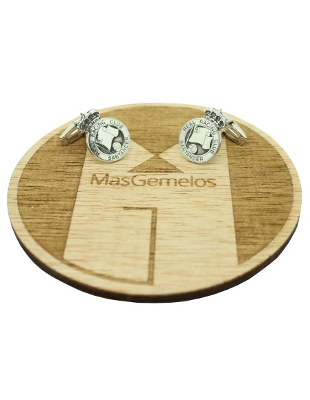 Sterling Silver Cufflinks Real Racing Club Racing Santander