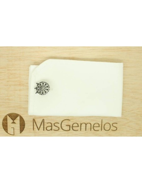 Gemelli da polso personalizzati in argento 925 bersaglio con freccette