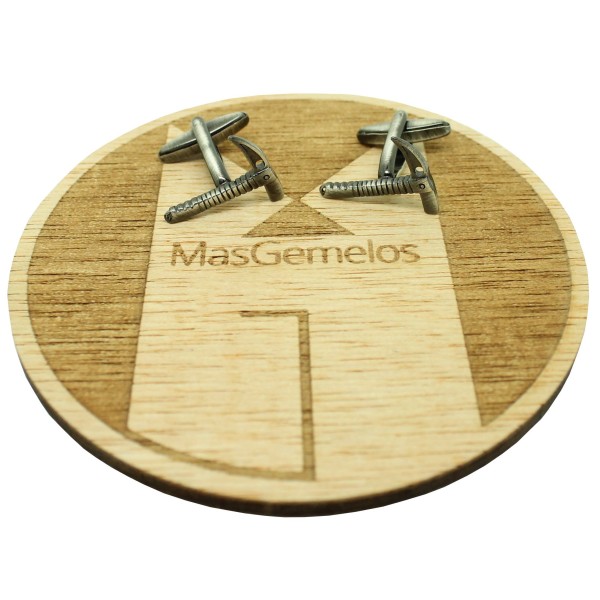 Boutons de manchette piolet randonnée