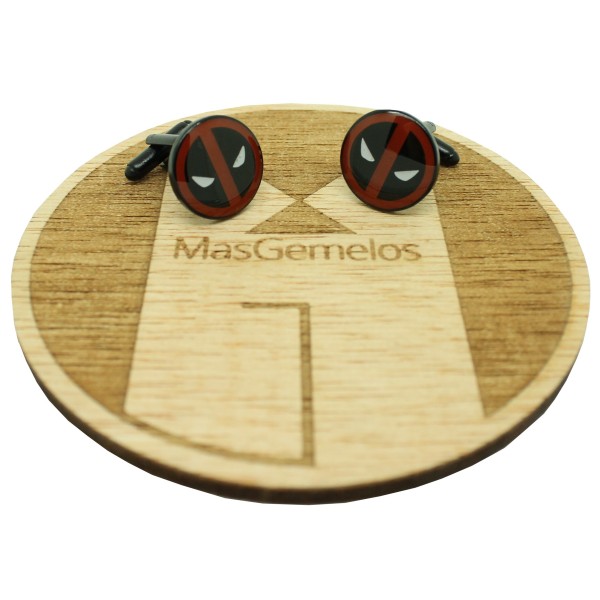 Abotoaduras Deadpool para camisa