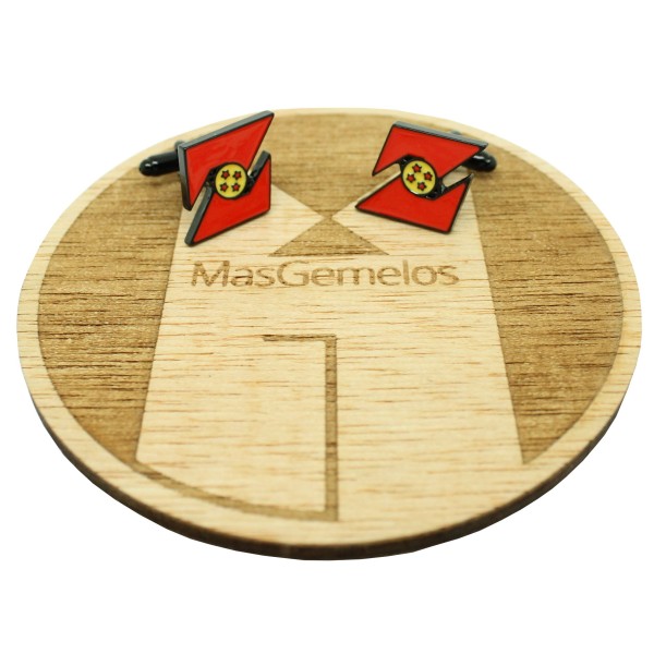 Gemelos para camisa Dragon Ball con bola dragon 4 estrellas