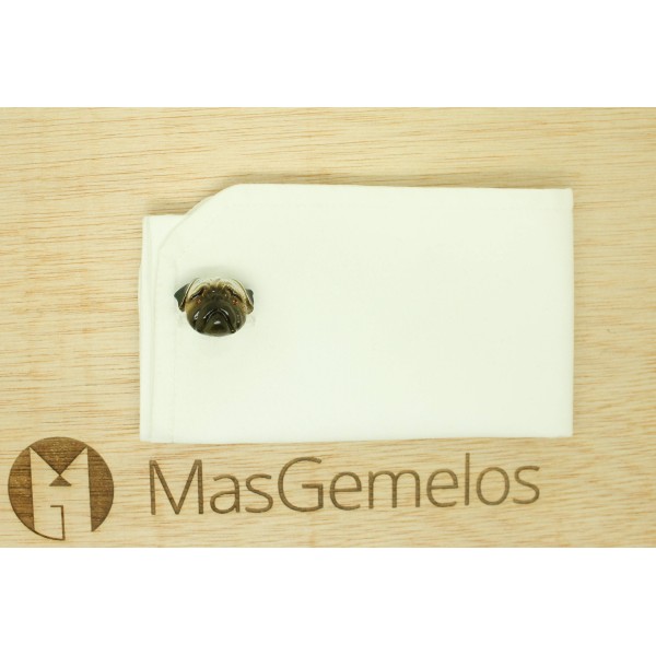 Boutons de manchette pour chemise chien Carlin